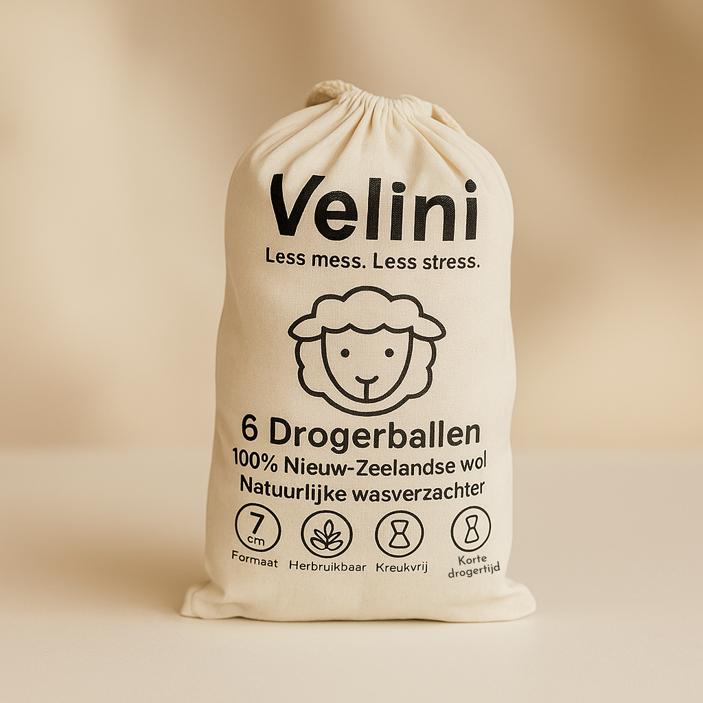 Velini drogerballen 6 stuks met draagzak