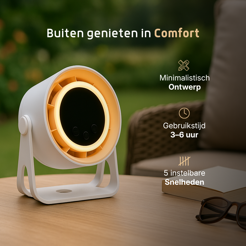 Velini mini home ventilator - Buiten geniet in confort