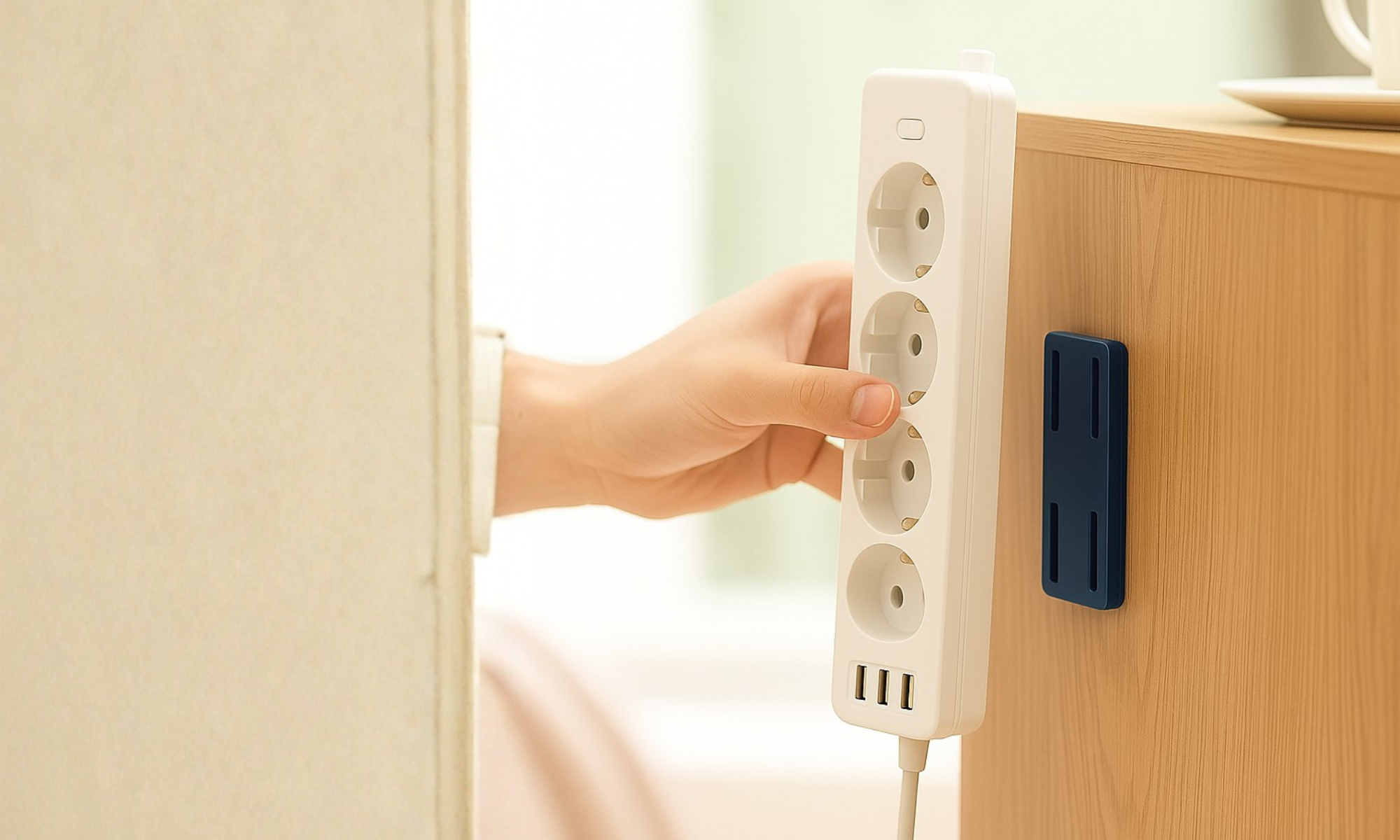 Opgelost met Velini stekkerdoos houder