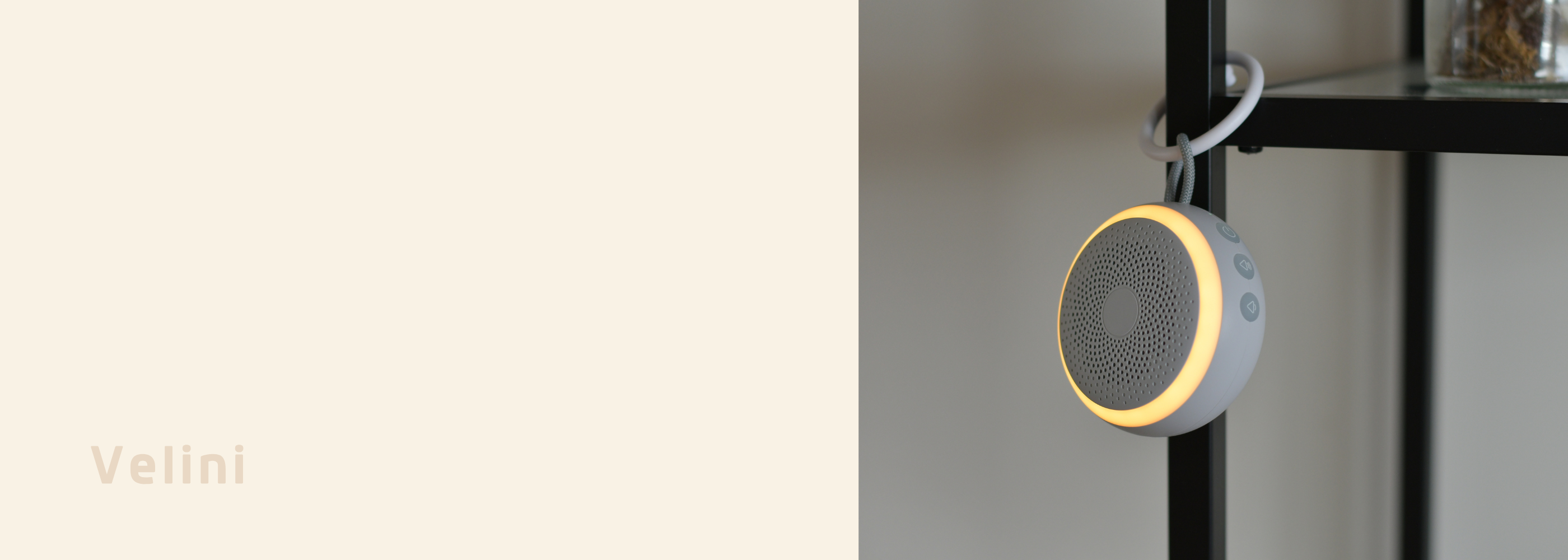 Velini white noise slaaptrainer voor thuis en onderweg