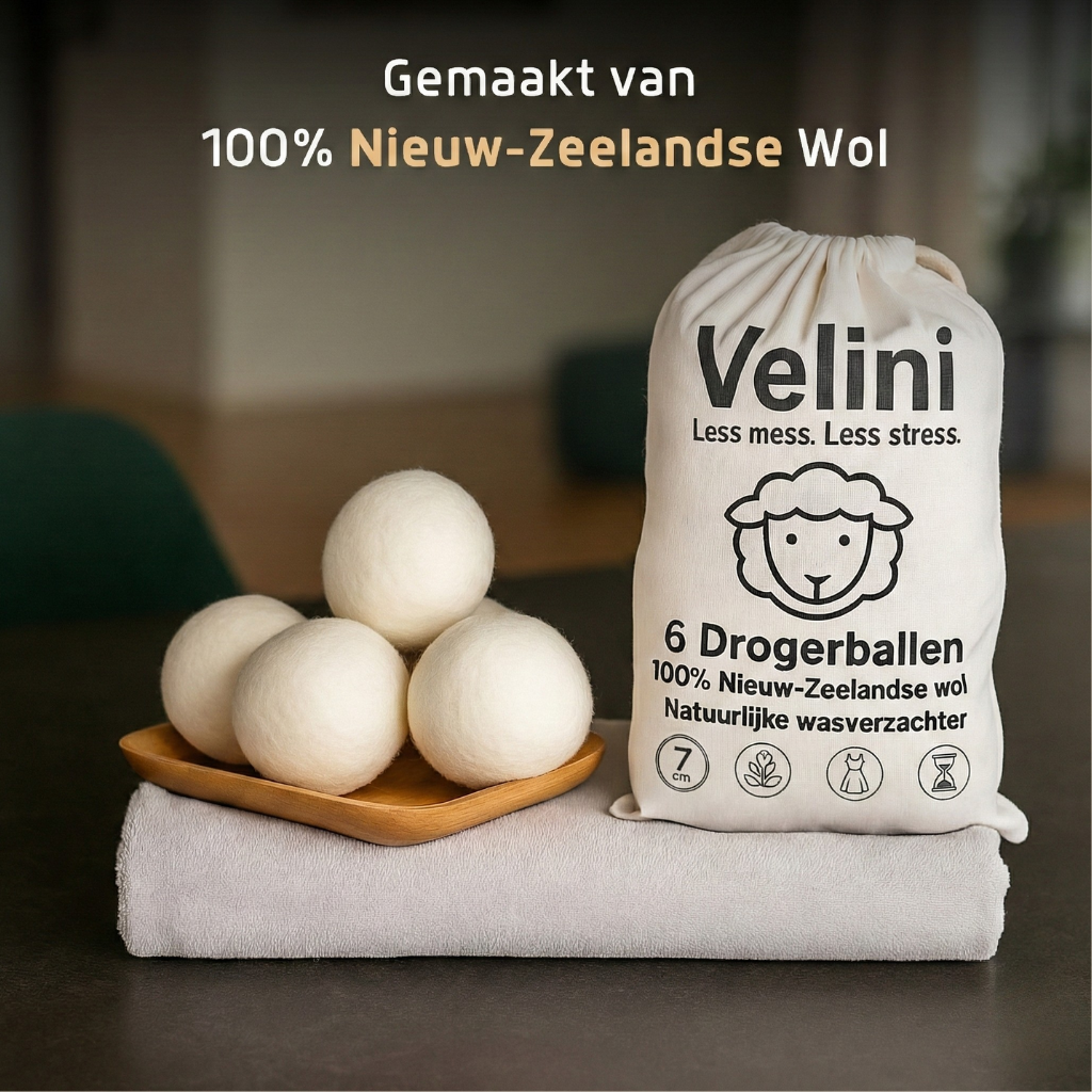 Velini drogerballen op een schaal en handdoek