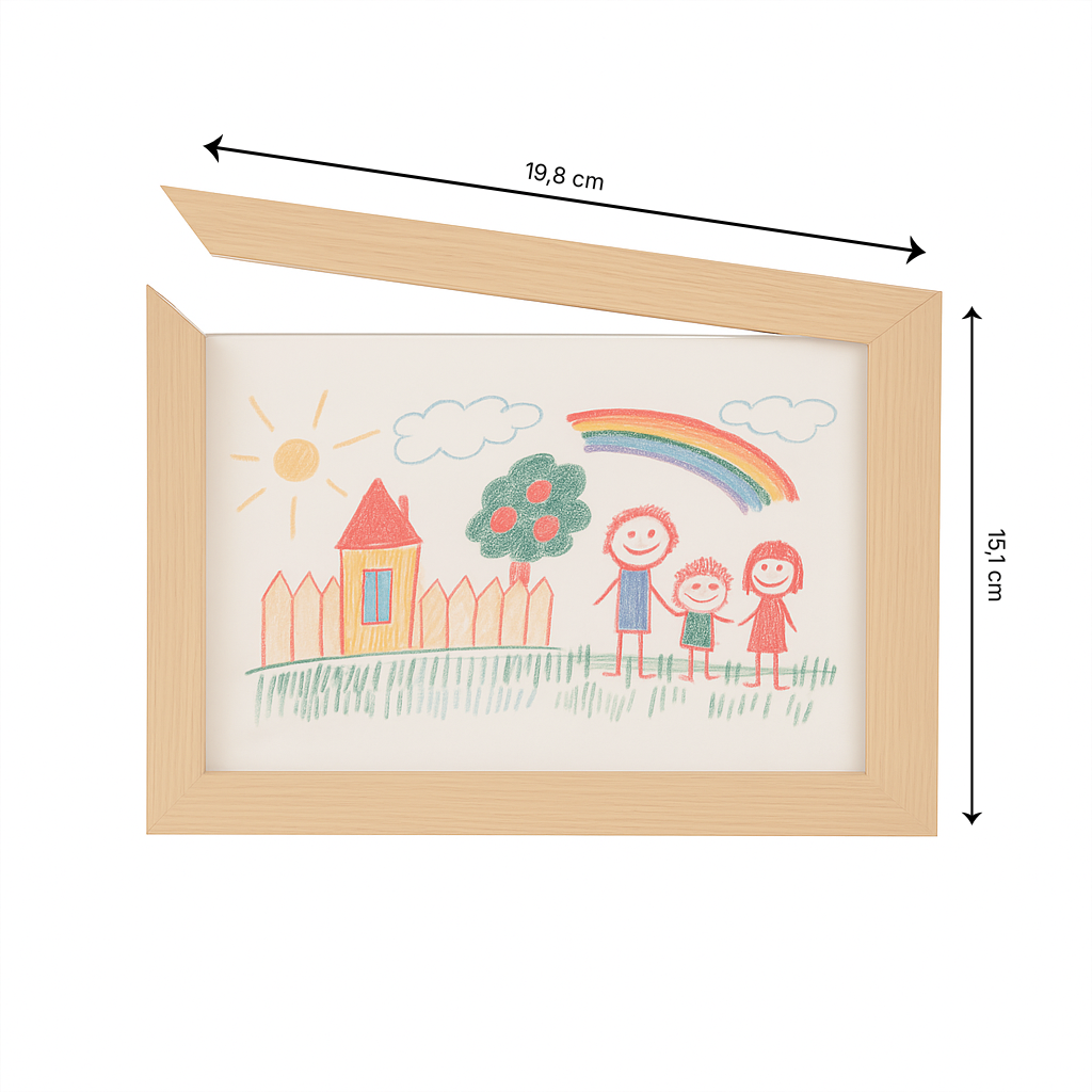 Velini A4 Tekeningen Wissel Fotolijst eiken afmeting