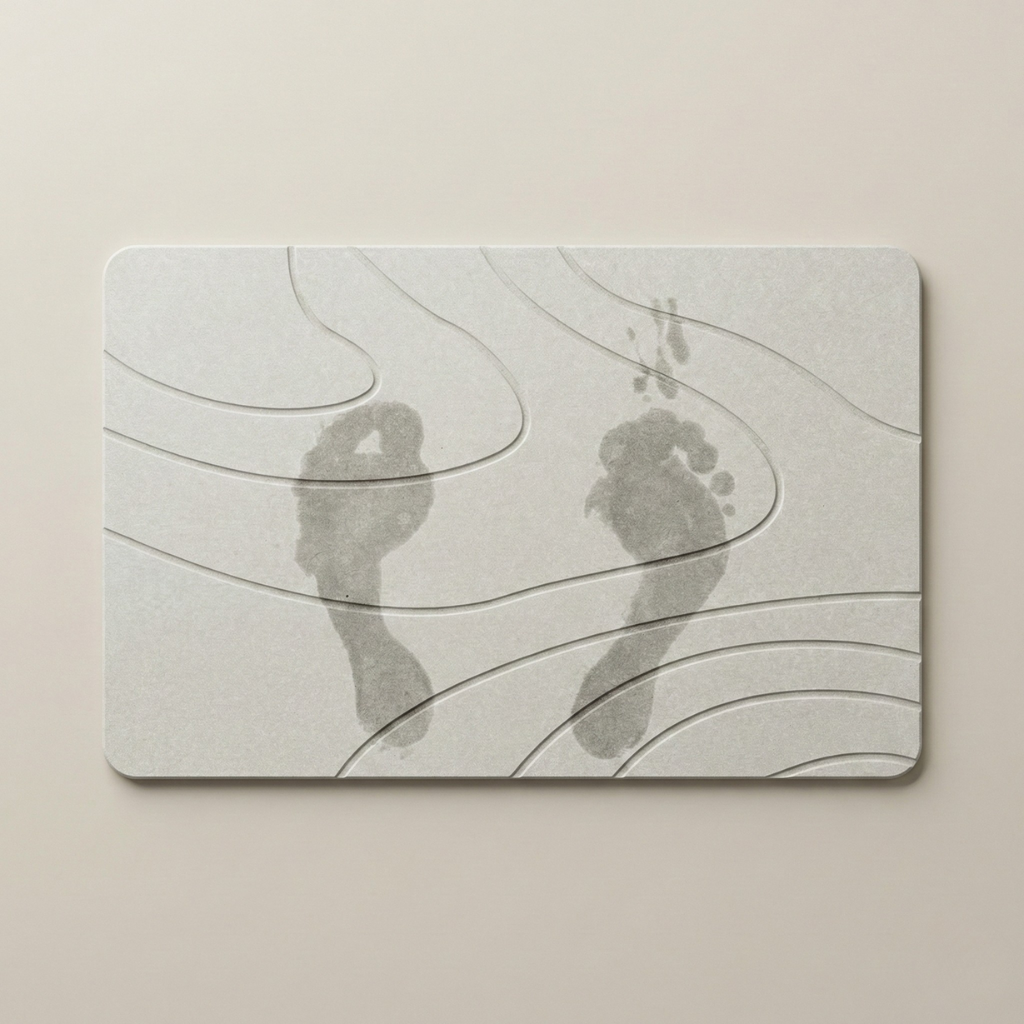 Velini Antislip Badmat van Diatomeeënaarde – Snel Droog, Hygiënisch & Duurzaam