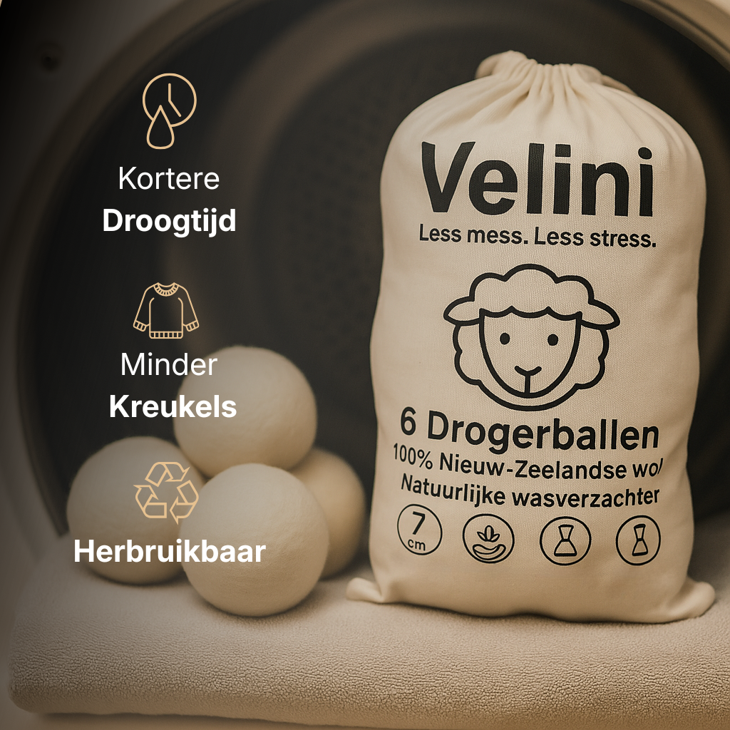 Velini drogerballen voor een kortere droogtijd