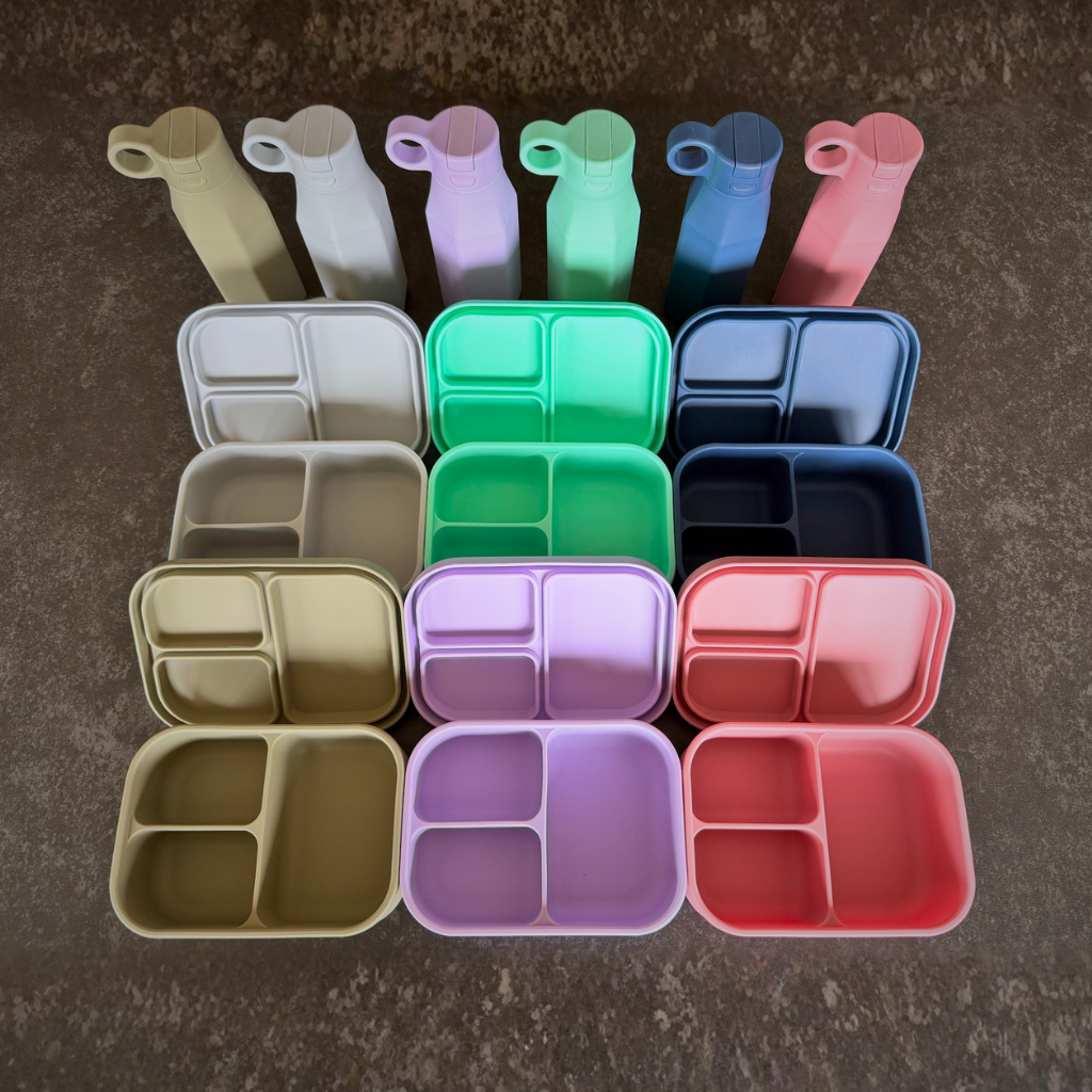 Velini SiliconenLunch-en Drinkbeker Multi kleuren