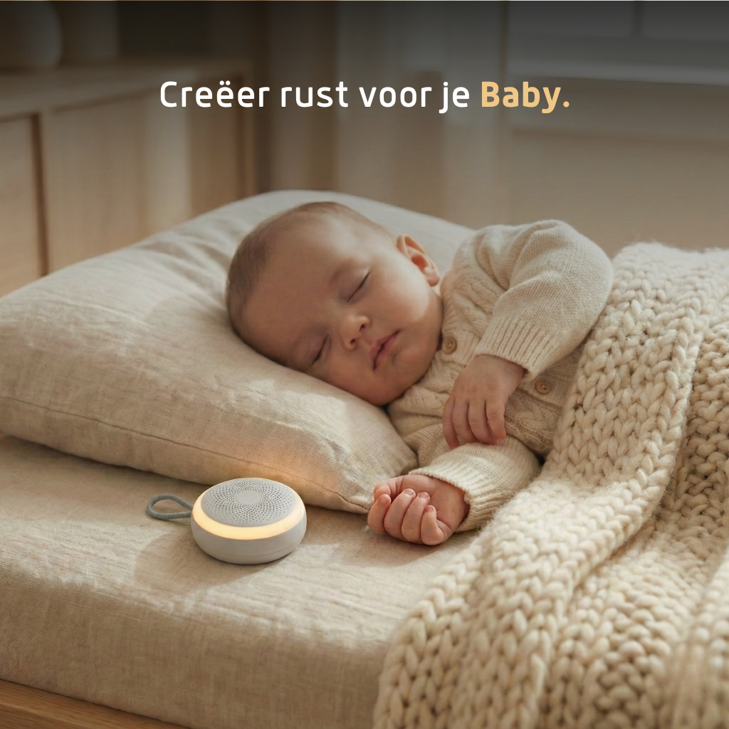 Velini White Noise Slaaptrainer – Rustgevend Licht, 20 Geluiden & Oplaadbaar Design