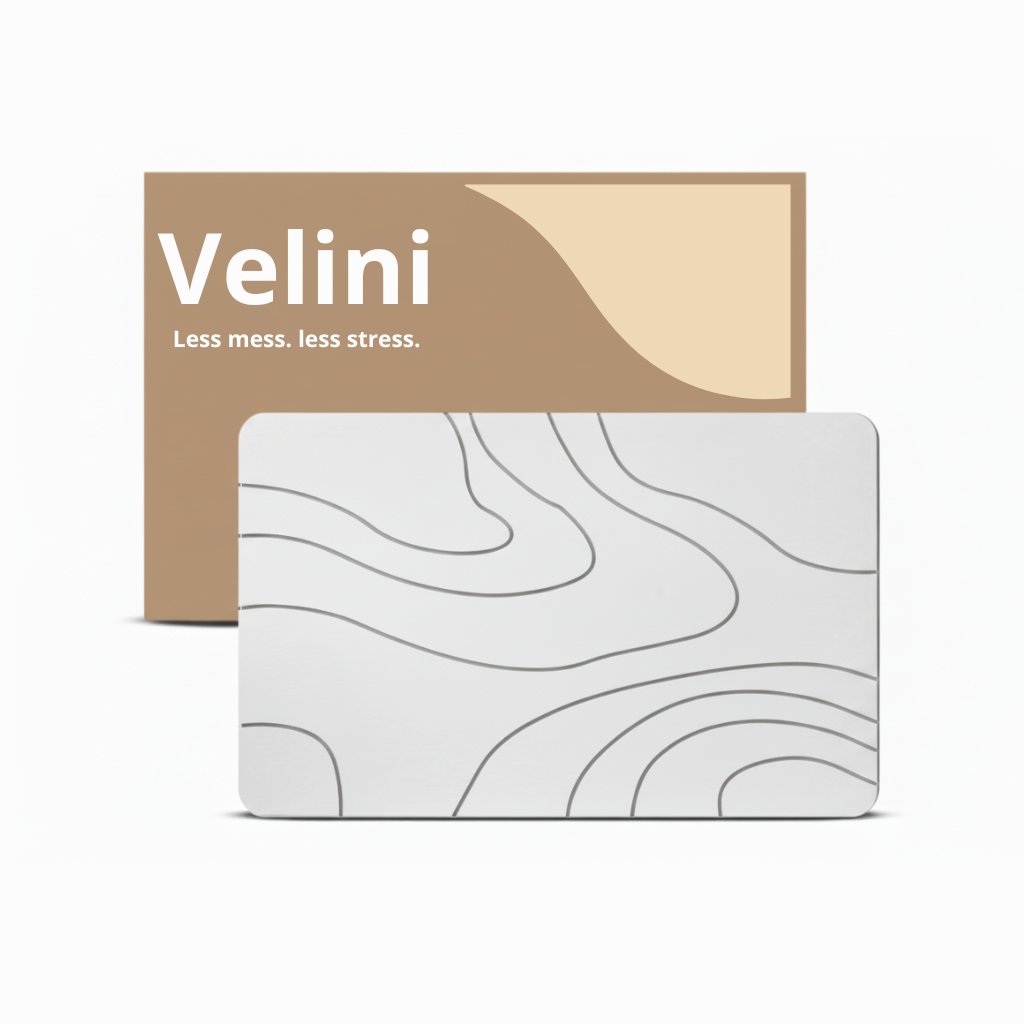 Velini Diatomeeënaarde Badmat – Stijlvol, hygiënisch en snel droog + doos