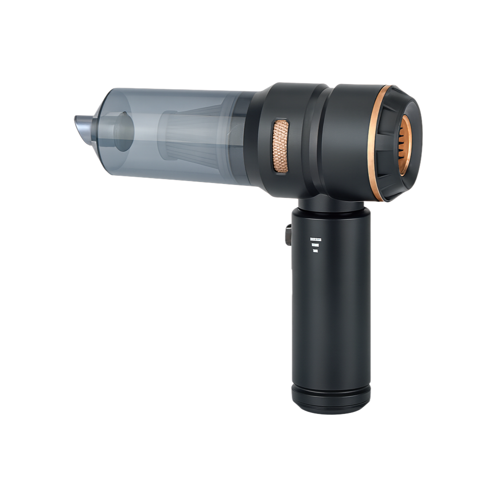 Velini draadloze stofzuiger zwart met bronzen accenten – krachtig & lichtgewicht